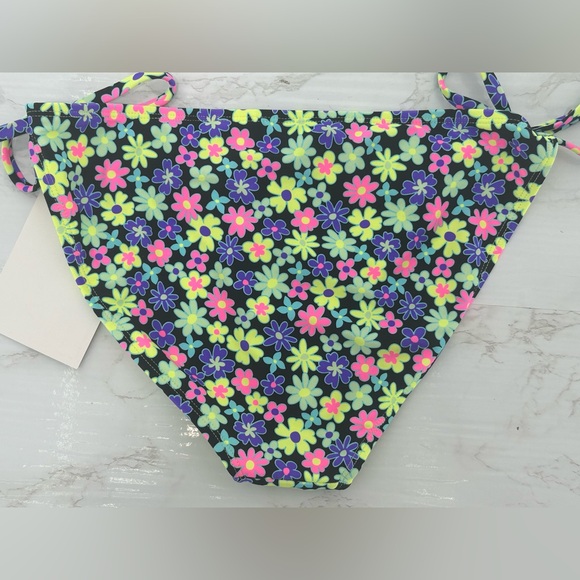 CALIFORNIA SUNSHINE Floral Side Tie Bottom - Picture 2 of 5